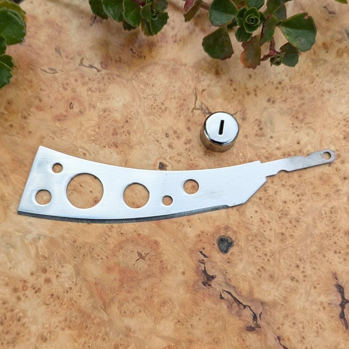 Holey Cheese Knife Blank, for knife making