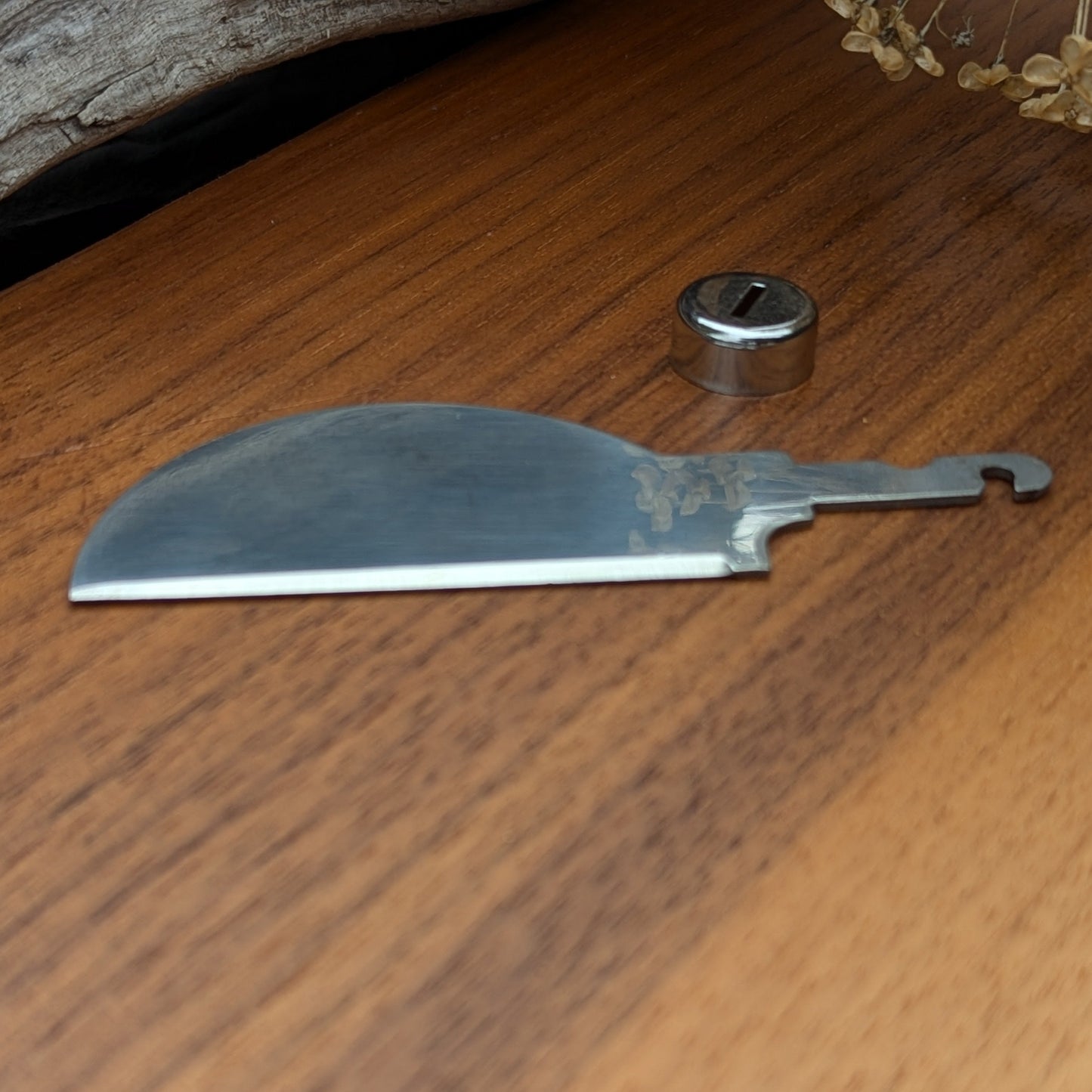 Metal Knife blank with ferrule, Cheese Knife, Knife blade,