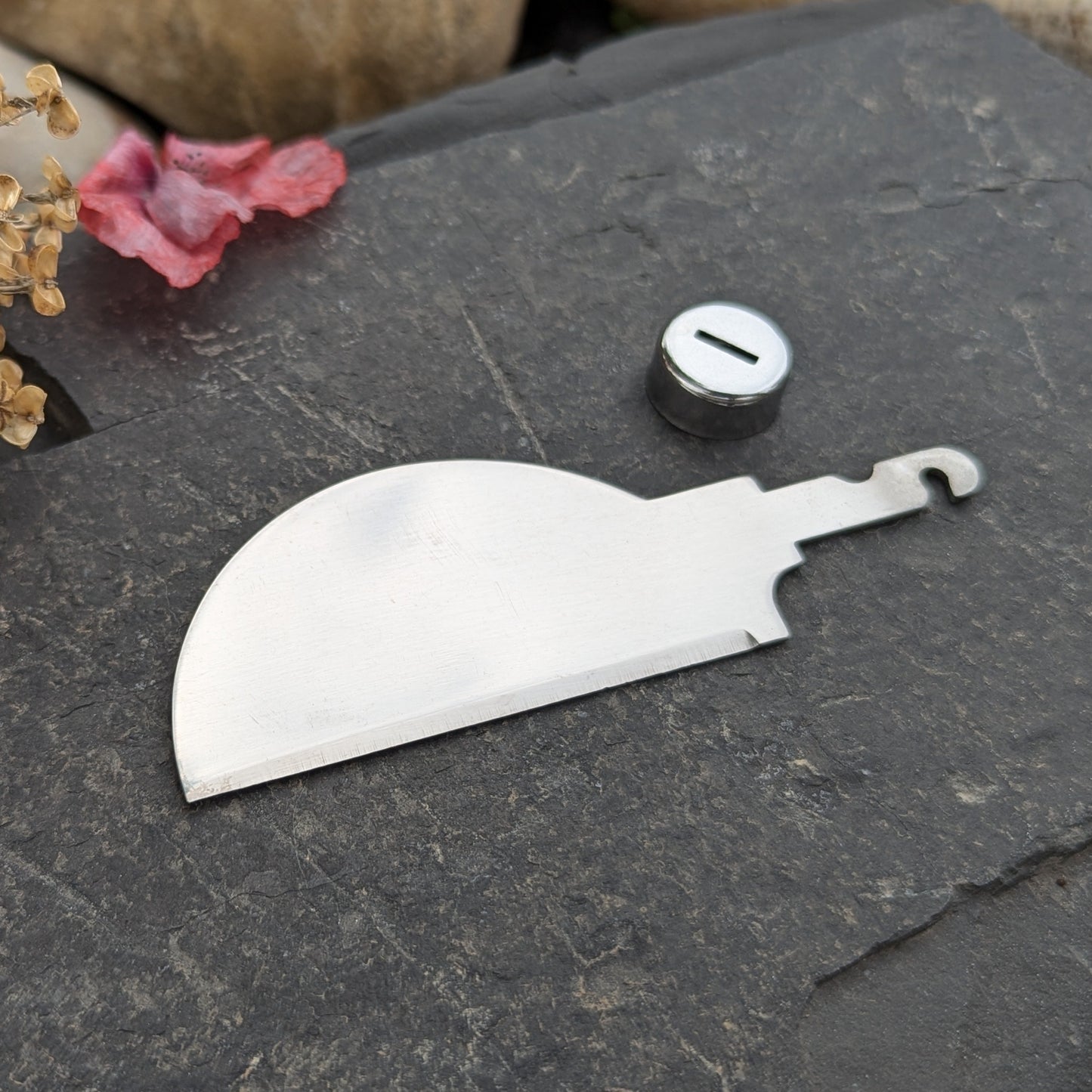 Metal Knife blank with ferrule, Cheese Knife, Knife blade,