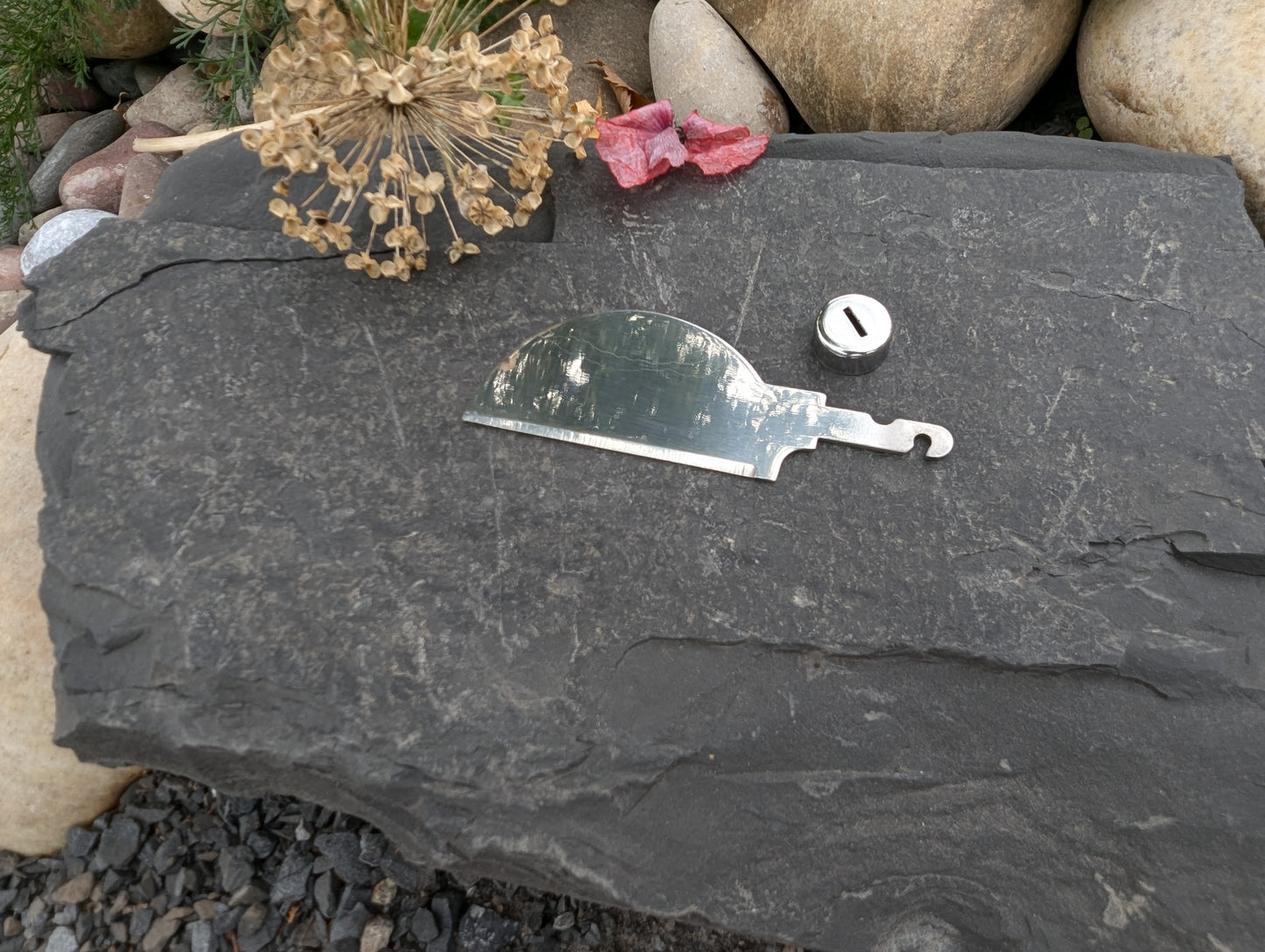 Metal Knife blank with ferrule, Cheese Knife, Knife blade,