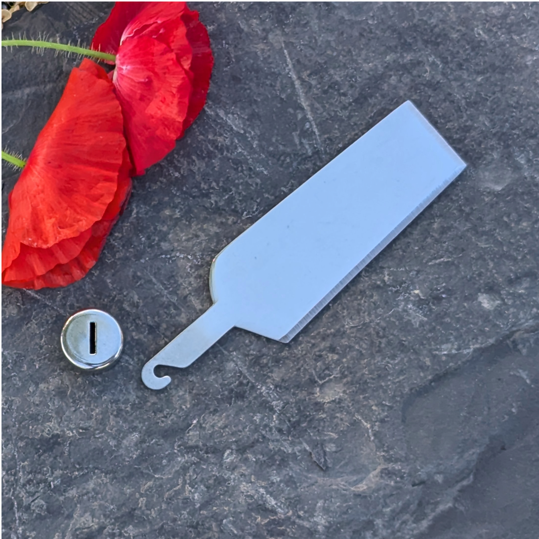 Cheese Knife, knife blank, knife blade, Charcuterie, Ferrule
