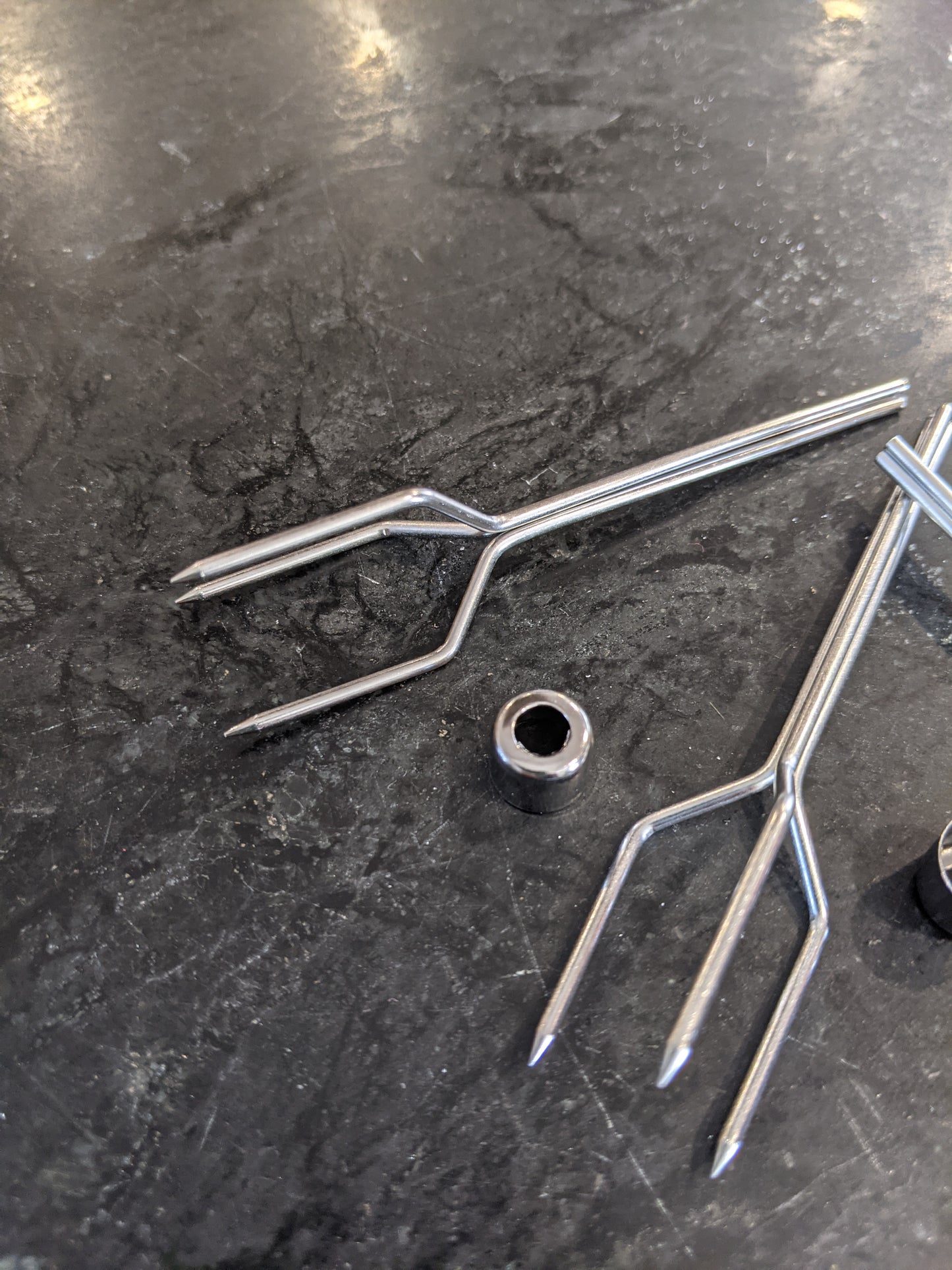 olive fork, pickle fork, serving fork, three pronged fork