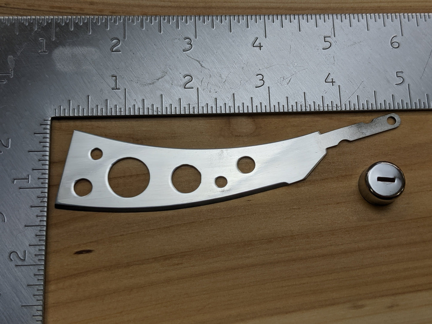 Holey Cheese Knife Blank, for knife making