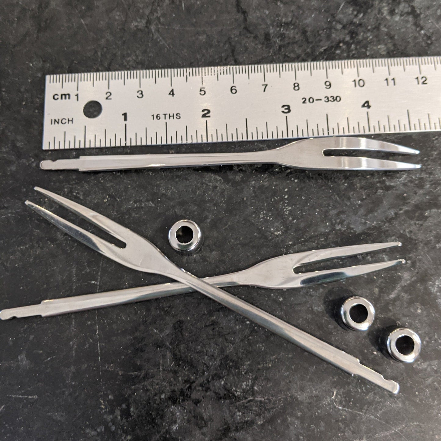 Olive or Pickle Fork, two pronged.