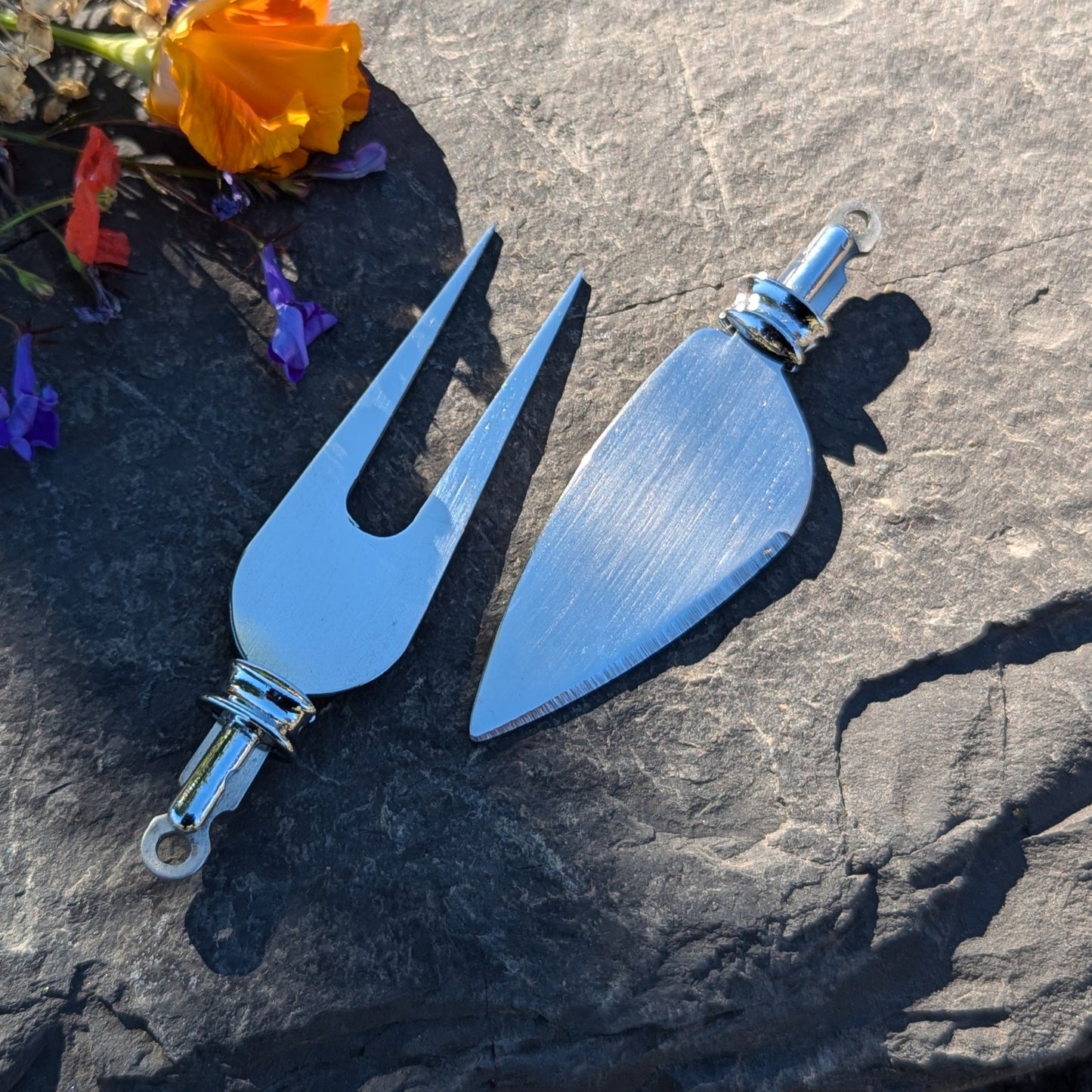 Cheese Blade and Cheese Fork - small