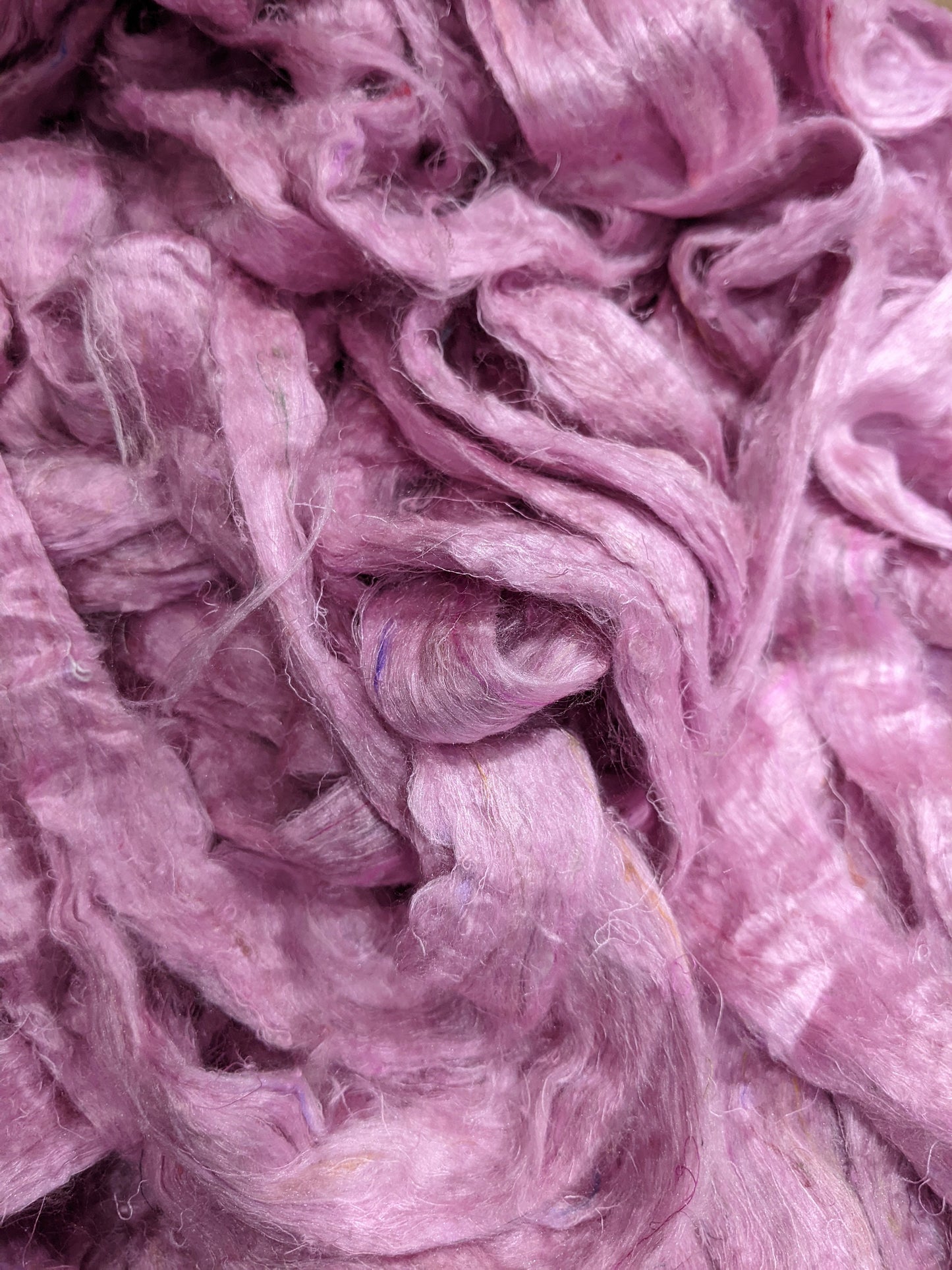 Recycled Sari Silk Roving